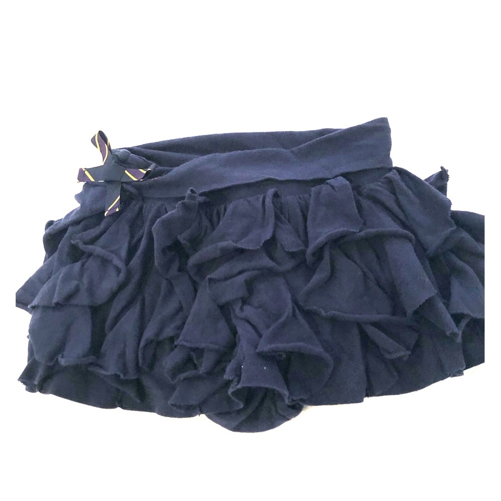 Navy ruffle skirt with shorts underneath